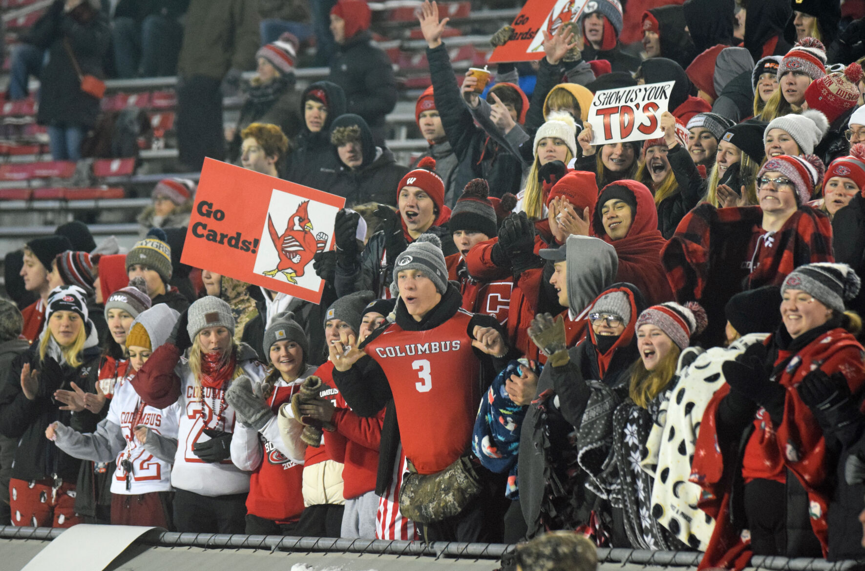 Columbus student section LAO 11.17